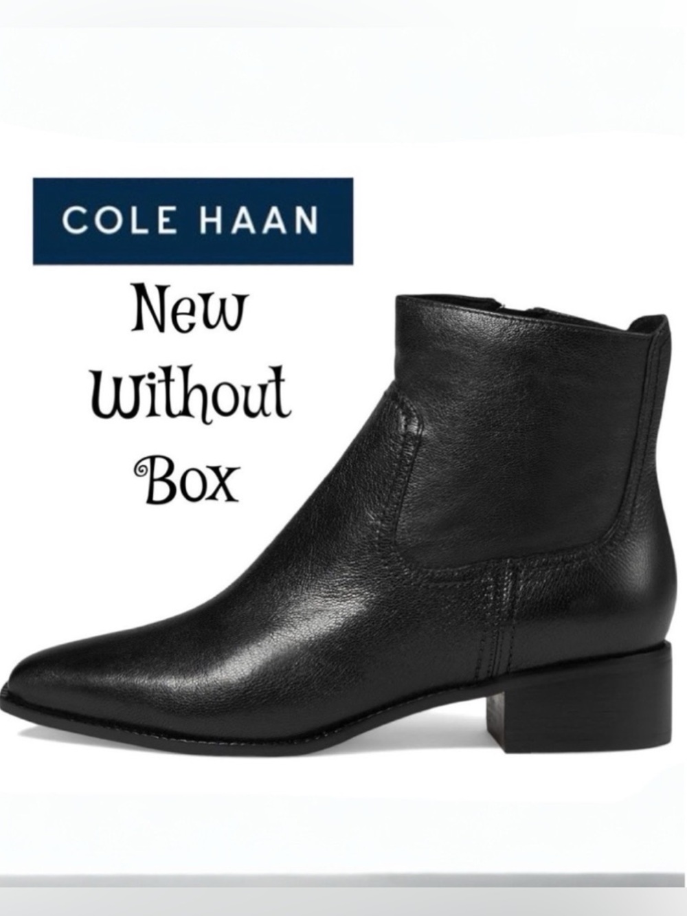 NWOB $199 COLE HAAN Naia Leather Ankle Boots